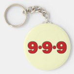 9-9-9: 9 de septiembre de 2009 llavero personalizado