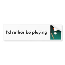 9 Ball Bumper Stickers