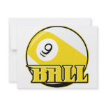 9 Ball Personalized Invites