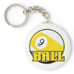 9 Ball Keychain
