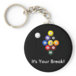 9-ball rack keychain