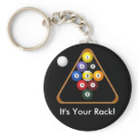 9-ball Rack keychain