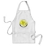 9 Ball Skull and Crossbones Apron