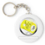 9 Ball Skull and Crossbones Key Chain