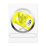 9 Ball Skull and Crossbones Post Card
