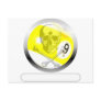 9 Ball Skull and Crossbones Postcard