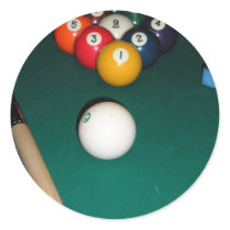 9 Ball Round Sticker