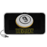 9 Ball Tournament Notebook Speaker