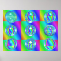 9 glass balls print