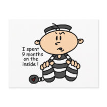9 Months On The Inside Baby Prisoner Postcards