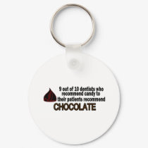 9 Out Of 10 Dentist Recommend Chocolate keychains