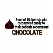 9 Out Of 10 Dentist Recommend Chocolate shirt