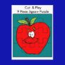 9 Piece Cut & Play Apple Puzzle