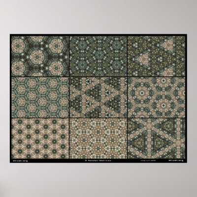 9 Related Matrices Posters by Mkzdk