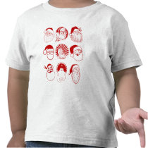 9 Santas - Toddler T-shirt