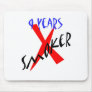 9 Years Red X-smoker Mouse Pad