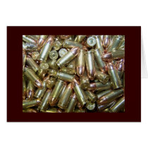 9mm ammo Ammunition Greeting Cards