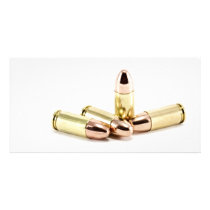 9mm Bullets Custom Photo Card