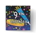 9th Birthday Pin