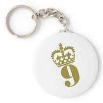 9th Birthday - Number – Nine Key Chain