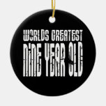 9th Birthday Parties Worlds Greatest Nine Year Old Ornaments