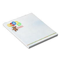 9th Birthday Party Bear Prince Notepad