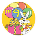 9th Birthday Rabbit stickers
