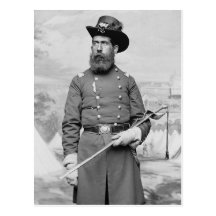 9th Massachusetts Officer, 1860s Postcard
