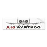 A10 Thunderbolt II the Warthog Bumper Stickers