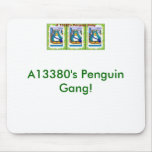 A13380's Penguin Gang! Mousepad