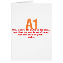 A1 Description Greeting Card