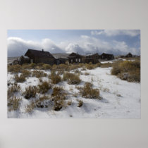 a2363 - Bodie Ghost Town and Blizzard Poster