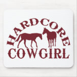A262 hardcore cowgirl burgundy mouse pad