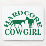 A262 hardcore cowgirl dark green mouse pads
