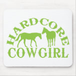 A262 hardcore cowgirl lime green mousepads