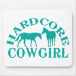 A262 hardcore cowgirl teal mousepads