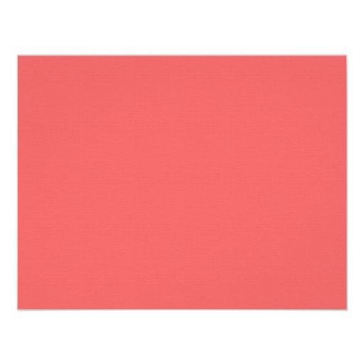 A2 Coral Pink One-Side Damask Wedding Invitations