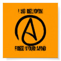 a2, I H8 RELIGION, FREE YOUR MIND posters