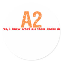 A2 Job Description Round Stickers