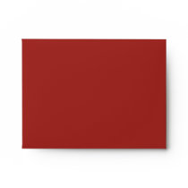 A2 Red & Cream Monogram Wedding Envelopes