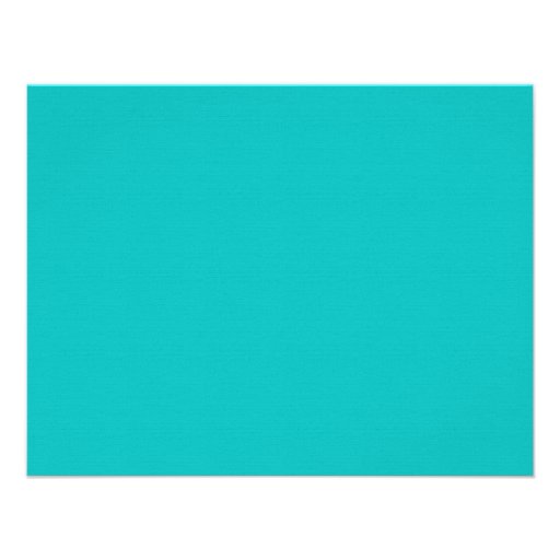 A2 Turquoise One-Side Damask Wedding Invitations