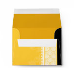 A2 Yellow Gold One-Side Damask Envelopes