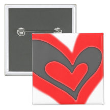 a2z love heart pinback button