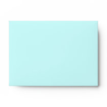 A6 Aqua Blue Polka Dot Flower Envelopes