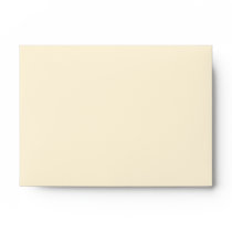 A6 Cream & Black Monogram Wedding Envelopes