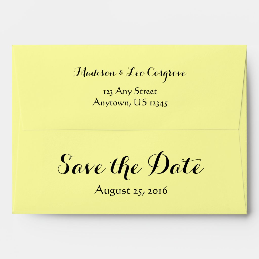 5x7 yellow envelopes