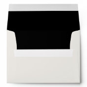 #A7 - Black & Cream Monogram (Black inside) Envelopes