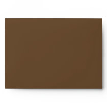 A7 Blue & Brown Monogram Wedding Envelopes