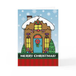A7 Gingerbread House Christmas Card