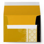 A7 Gold One-Side Damask Envelopes